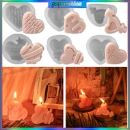 POP Different Heart Mold Epoxy Resin Mold DIY  Mold Table Ornament Making Tool