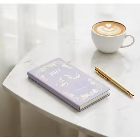 2027 Portable A6 Daily Planner 365 Day Time Management Calendar Diary Notebook for Office Student Tr