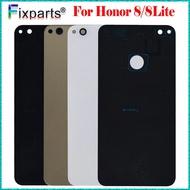 1PCS For Huawei Honor 8 Lite Back Battery Cover Rear Door Housing Case Glass Panel Replacement For H