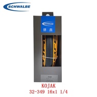 Schwalbe Marathon Racer ONE KOJAK 35-349 16นิ้ว16X1 1 / 3 Ultra Light สีเหลืองด้านข้างยาง32-349สำหรั