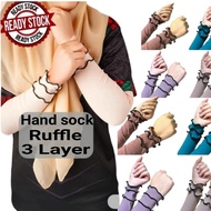 Hand sock 3 layer sarung tangan 3 layer kain moscrepe high quality.