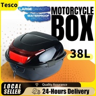 Motorcycle box 38L Motorcycle Trunk Box Compartment General Storage Box motorcycle luggage top box