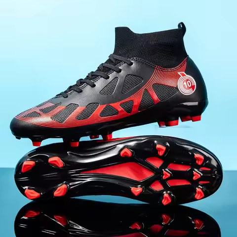 Men's soccer shoes, anti slip boots, AG/FG spikes, outdoor lawn soccer boots, couple's lightweight s