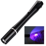 1LED Strong Light UV Pen Shape Purple Light Flashlight 395nm Purple Light Ultraviolet UV Dollar Mone