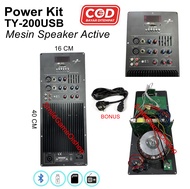 Power Kit / Mesin Speaker Active TY-200USB Bluetooth Effects Equalizer
