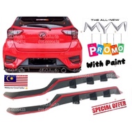 MYVI G3 2017 2018 2019 2020 2021 REAR SKIRT SPORTIVO DIFFUSER V4 / REAR SKIRT LIP Material : PU