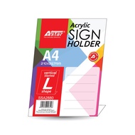 Astar L Shape Vertical A4 Acrylic Brochure Holder