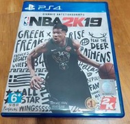 PS4 NBA 2K19 中文版 藍光遊戲片，中古片 二手