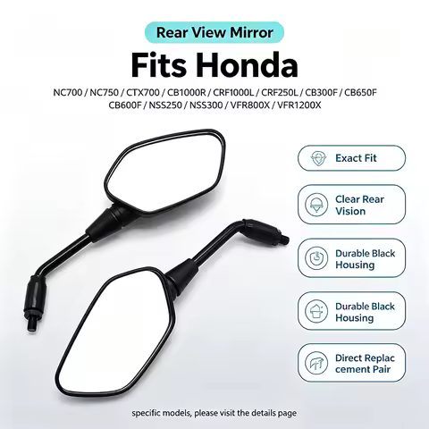 Motorcycle Side Mirror For Honda NC700 NC750 NSS250 250 NSS300 300 SH300 CTX700 CB1000R CRF1000L CRF
