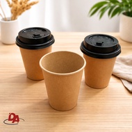 Kraft Coffee Cup Paper 8oz - Brown Coffee Paper Cup 8 OZ - Coffee Cup