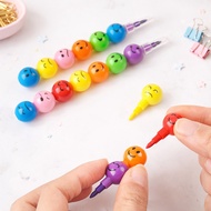 RAINBOW Colored Pencils 1 SET of 7 Colors BENSIA Stacked Colored Pencils EMOJI Colored Pencils
