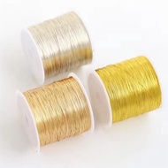 3pcs/set 50m Gulungan Kawat Tembaga Warna Emas/Emas KC/Perak Ukuran 0.3mm Kawat Manik Manik Untuk Me