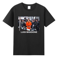 Luigi MangioneOrange Superman Short Sleeved T-shirt Luigi Mangane Assassin Clothes Pure Cotton T-shi