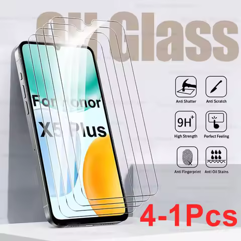 4-1pcs HonorX5c+ Front Screen Protector Glass For Honor X5c Plus 4G Clear Crystal Tempered Film On H