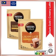 Nescafe GOLD Dark / Creamy Latte Coffee 12 x 34g nestz.os