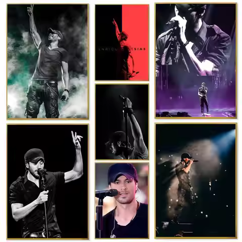 Singer E-Enrique I-Iglesias Poster Paper Print Home Living Room Bedroom Entrance Bar Cafe Art Painti