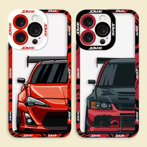 Sports Car JDM Drift Clear Phone Case For VIVO Y100 Y76 Y75 Y73 Y51A Y50 Y35 Y33T Y28 Y27 Y22S Y19 Y