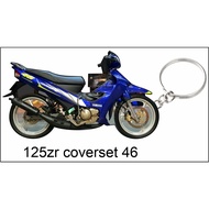 YAMAHA 125ZR COVERSET 46 KEYCHAIN 2D  125zr46