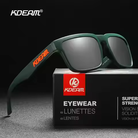 KDEAM Luxury Men Polarized Fishing Sunglasses Driving Square Sun Glasses Fashion Women HD UV400 Refl