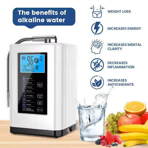 Alkaline Ionizers PH Water Device Alkaline Dispenser 5 Plate Platinum Coating Alkaline