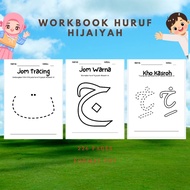 Workbook aktiviti hijaiyah lengkap. Menyurih,mewarna,menulis dan mengenal huruf-huruf hijaiyah. Pras