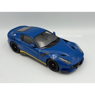 BBR Models 1:18 Ferrari F12 TDF (Azzurro Dino/Yellow) OPEN/CLOSE
