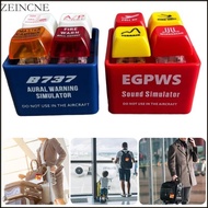 Zein Aviation Emergency Alarm Keychain Realistic Cockpit Button Simulating with Flashing Light for  