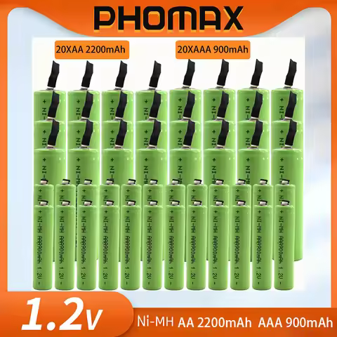 PHOMAX 1.2V AA AAA Rechargeable NI-MH Battery AA 2200mAh AAA 900mAh Battery For Toys Clock MP3 Playe
