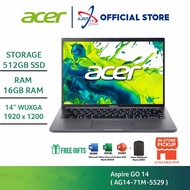 ACER ASPIRE GO 14 AG14-71M-5529 14” LAPTOP ( CU5-125H 16GD5 512SSD / 14" WUXGA / W11H / OFFICE OPI )