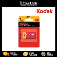 [EXPIRE JULY 2025 ] KODAK Battery 9V Extra Heavy Duty Zinc Batteries | Battery for Smart Tag |  Touc