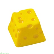dusur7 Novelty 3D Printed Cheese Design Resins Keycap Universal Mechanical Keyboards Crosses Stem