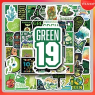 67 Types Of green tone fresh and creative Sticker