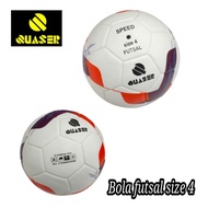 QUASER Laminated Futsal Bola size 4 Futsal Speed white