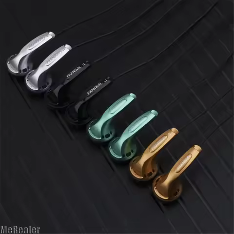 Traceless 3.5mm Type-C Microphone Earphone Monitor 15.4mm Dynamic Driver Wired HIFI Earbud Vocal Gam
