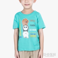 DOSH KIDS T-SHIRTS WE BARE BEARS เสื้อยืดคอกลมเด็ก DBBBT5003-GR