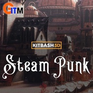 KITBASH3D | STEAM PUNK | 3D ASSETS | BLENDER | 3DS MAX | FBX | OBJ | HOUDINI | MAYA | ADDONS | UNITY