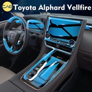 Toyota Alphard Vellfire 2024 2023 Car Gearbox Panel Film Dashboard Protective Stricker Car Interior Anti-Scratch Film Cover Accessories
