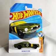 DIECAST HOTWHEELS REAL CARS 68 SHELBY GT500, HOTWHEELS SHELBY GT500