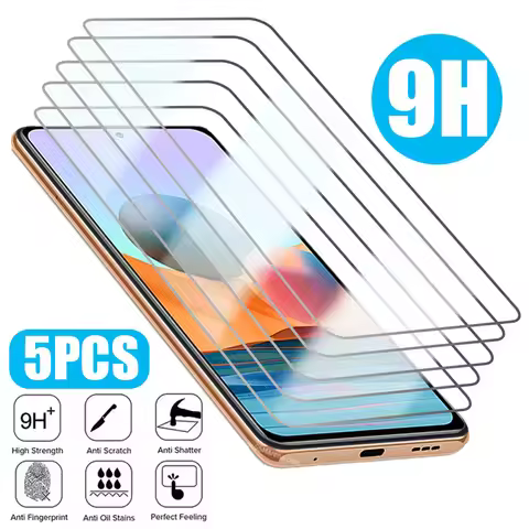 5PCS Tempered Protective Glass For Xiaomi Redmi Note 11 12 Pro Plus 5G 8 9 Pro 7 11S 9S Screen Prote