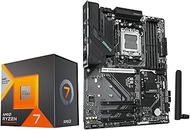 Micro Center AMD Ryzen 7 7800X3D CPU Processor with B850 Gaming WiFi Motherboard (ATX, DDR5, 3X M.2,