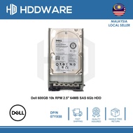 DELL 600GB 10K SAS 2.5 HDD // 7YX58// 07YX58 // ST600MM0006 // 9WG066-150