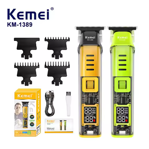 Kemei 1389 Trimmer Beard 7500 Rpm Kemei Trimmer New 0 Mm Hair Cutting Machines Man Original