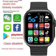 4G 5G with Google Smart Watch Male Female Adult Children Universal Model Can Insert Card Phone Watch