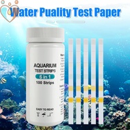 100pcs Aquarium Test Strips 7 in 1 Fish Tank Test Kit Freshwater Saltwater Aquarium Water pH Test St