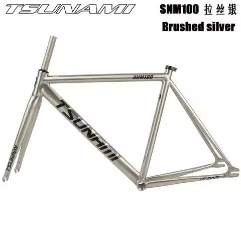 TSUNAMI SNM100 High Quality Retro Frame 700C Aluminum Fixed Gear Frame and Fork Track Fixie Bike 49C