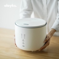 olayksAulake Rice Cooker Small Mini Dormitory Rice Cooker Multi-Functional Intelligence2LTouch Ceramic Glaze Liner