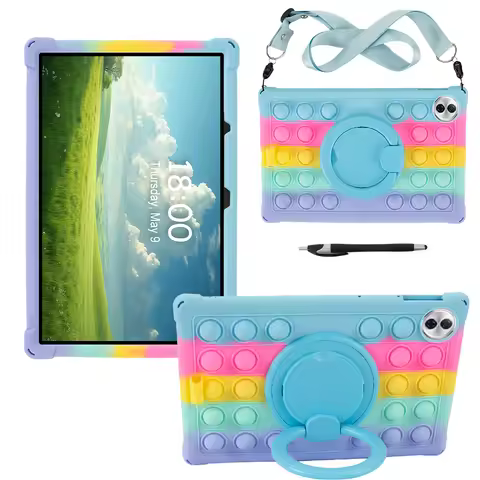 360 Rotating Soft Silicone Case For Honor Pad 10 12.1 2025 Cover For Honor Pad 9 12.1 X9A X8A 11 X9 