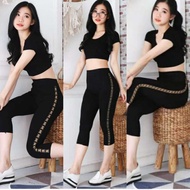 IMPORTED LEGGINGS 7/8 LIST BREANDDD GOLD THICK / IMPORTED LEGGINGS FOR WOMEN