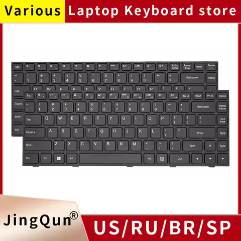 New US Russian Laptop Keyboard For Lenovo TIANYI 100-14 100-14IBD ideapad 100-14IBY Replace Notebook