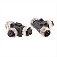 T-shaped three-way high current connector 3 4-pin 5-core waterproof plug circuit accessories for hou